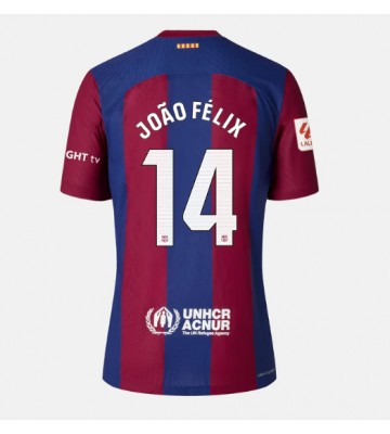 Barcelona Joao Felix #14 Koszulka Podstawowych Kobiety 2023-24 Krótki Rękaw